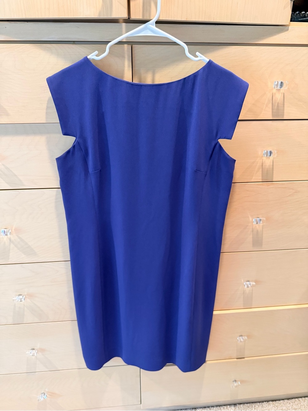 MM Lafleur Royal Blue Cap-Sleeve Shift Dress